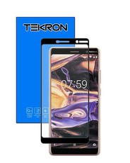 Tekron Full Coverage 5D Tempered Glass Screen for Nokia 7 Plus - Black