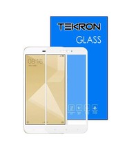 Tekron Full Coverage 5D Tempered Glass Screen for Xiaomi Redmi 4X - White