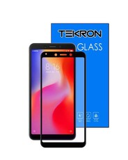 Tekron Full Coverage 5D Tempered Glass Screen for Xiaomi Redmi 6A - Black