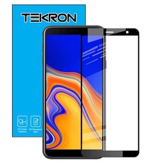 Tekron Full Coverage Tempered Glass for Samsung Galaxy J4 Plus - Black