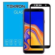 Tekron Full Coverage Tempered Glass for Samsung Galaxy J6 Plus - Black