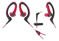 Audio Technica SonicSport In-Ear Headphones - Red