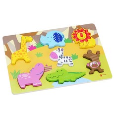 Classic World Wooden Wild Animal 3D Puzzle - 7 Pieces