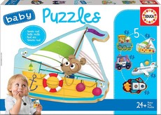 Educa Baby Vehicles Puzzles - 5 Assorted 24+ Months