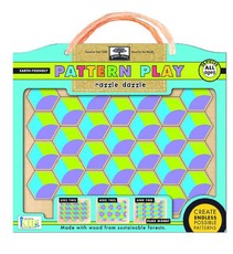 Green Start Pattern Play Razzle Dazzle Wooden Puzzle