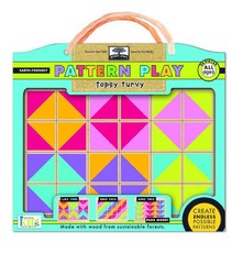 Green Start Pattern Play Topsy Turvy Wooden Puzzle