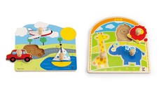 Hape Knob Puzzle Set - A Trip To The Zoo