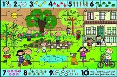 Number Hunt 35 Piece Giant Floor Puzzle