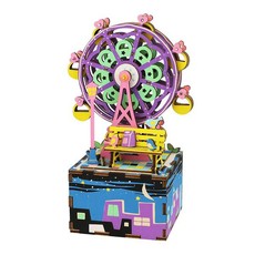 Robotime Ferris Wheel Musical Box - 3D Wooden Puzzle Gift