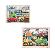 Vehicle & Construction 12 Pc wooden puzzle