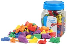 EDX Education Multi-Coloured Transport Counters: 36 Pieces