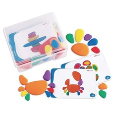 EDX Education Rainbow Pebbles: 36 Pieces & Activity Cards