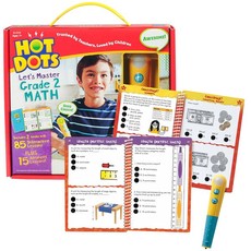 Learning Resources Hot Dots: Let's Master Grade 2 Math Set & Hot Dots Pen