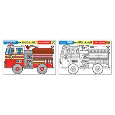 Melissa & Doug Fire Engine Colour-A-Mat - Bundle of 6