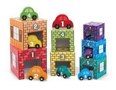 Melissa & Doug Nesting & Sorting Garages & Cars