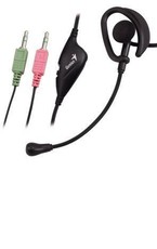 Genius HS-105 - Single Clip-on VoIP Headset - Black