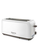 Taurus - 4 Slice 1450W Plastic 6 Heat Toaster - White