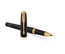 Parker - Urban Muted Black Gold Trim Rollerball Pen - Fine Nib - Black Ink