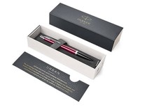 Parker - Urban Vibrant Magenta Chrome Trim Ball Pen - Medium Nib - Blue Ink