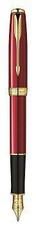 Parker Sonnet Red with Gold Trim Fountain Pen