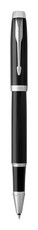 Parker: IM Black Lacquer Chrome Trim Rollerball Pen - Fine Nib (Black Ink)