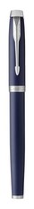 Parker: IM Matte Blue Chrome Trim Fountan Pen - Medium Nib (Blue Ink)