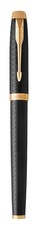 Parker: IM Premium Black Gold Trim Rollerball Pen - Fine Nib (Black Ink)