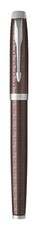 Parker: IM Premium Brown Chrome Trim Fountain Pen - Medium Nib (Blue Ink)