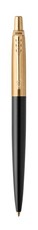 Parker: Jotter Premium Bond Street Black Gold Trim - Ball Pen - Medium Nib (Blue Ink)