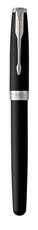 Parker: Sonnet Black Chrome Trim Fountain Pen - Medium Nib (Black Ink)