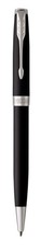 Parker: Sonnet Matte Black Chrome Trim Ball Pen - Medium Nib (Black Ink)