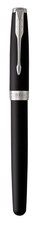 Parker: Sonnet Matte Black Chrome Trim Rollerball Pen - Fine Nib (Black Ink)