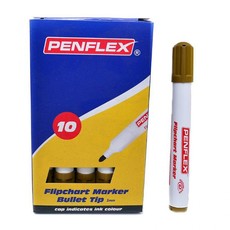 Penflex FC 15 Flipchart Markers Box-10 Brown