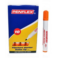 Penflex FC 15 Flipchart Markers Box-10 Orange