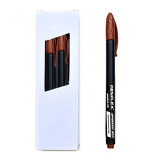 Penflex OHP Medium Point Permanent Box-10 Brown