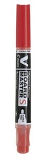 Pilot WBMA Extra Fine Refillable V Board Master W/Marker - Box of 12 - Red