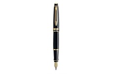 Waterman Expert3 Lacque Black With Gold Trim Fountain Pen