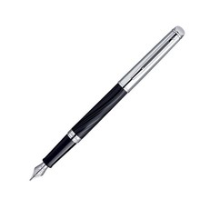 Waterman Hemisphere Deluxe Fountain Pen - Satin Black With Chrome Trim