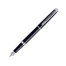 Waterman Hemisphere Essential Mars Black with Chrome Trim Fountain Pen