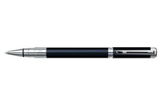 Waterman Perspective Rollerball Pen - Black with Chrome Trim