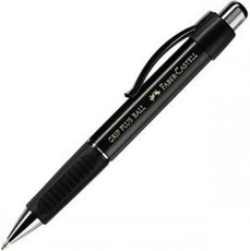 Faber-Castell Grip Plus Ballpoint Pen - Metallic Black