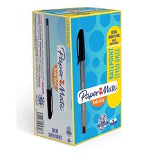 Paper Mate Inkjoy 100 Capped Ball Pen - Black (Box of 50)