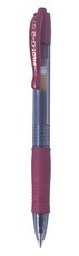 Pilot G-2 0.7 Gel Retractable Pen - Box of 12 - Dark Red