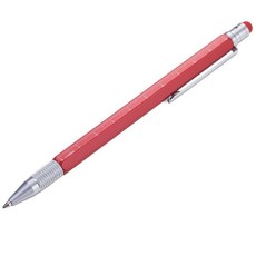 TROIKA Multitasking Ballpoint Pen CONSTRUCTION SLIM - Red