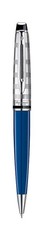 Waterman Expert Delux Blue Obsession With Chrome Trim Ballpoint Pen