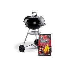 Weber - Compact Bundle Charcoal Kettle Grill - Black