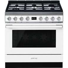 Smeg 90cm Ice-White Portofino Cooker & Multifunction Oven - CPF9GMWH