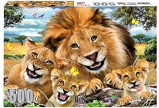 RGS Group Lion Family 500 piece jigsaw puzzle