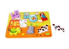 TookyToy Chunky Pets Wooden Jigsaw Puzzle (7 Pcs)