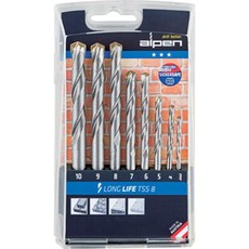 Alpen Masonry Drill Bit Set 8 Piece Long Life 3-10mm